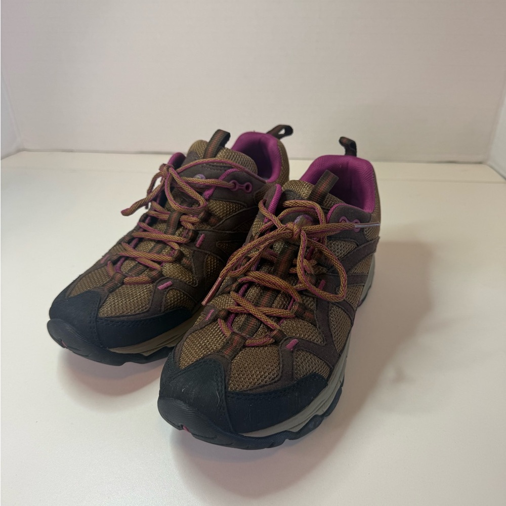 Merrell Calia/Otter Brown with Pink Accent Hiking Trail Shoes
